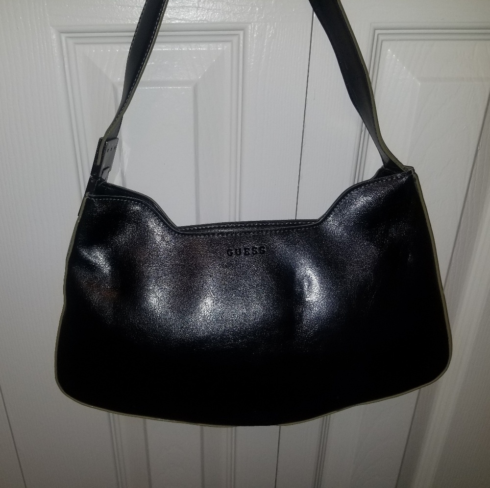 Guess Black Leather Shoulder bag